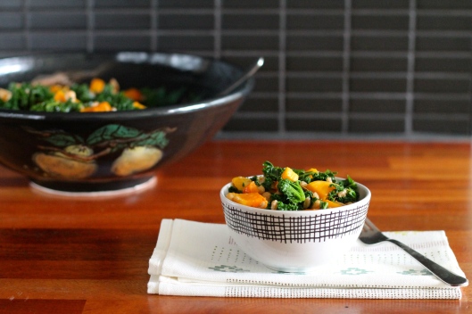 roasted kale and butternut squash salad // the muffin myth