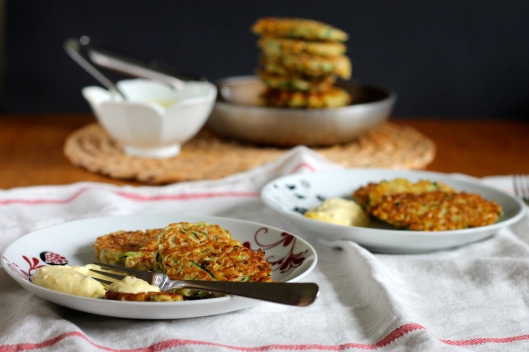 kamut zucchini fritters // the muffin myth